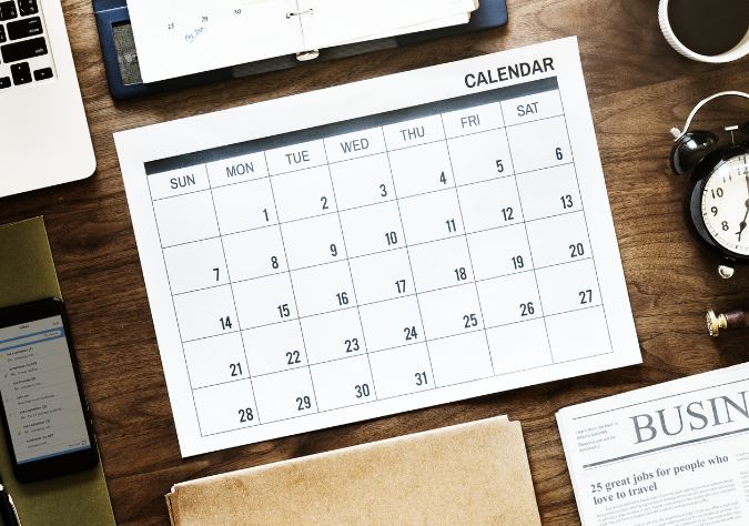 calendar routine for Decision Fatigue